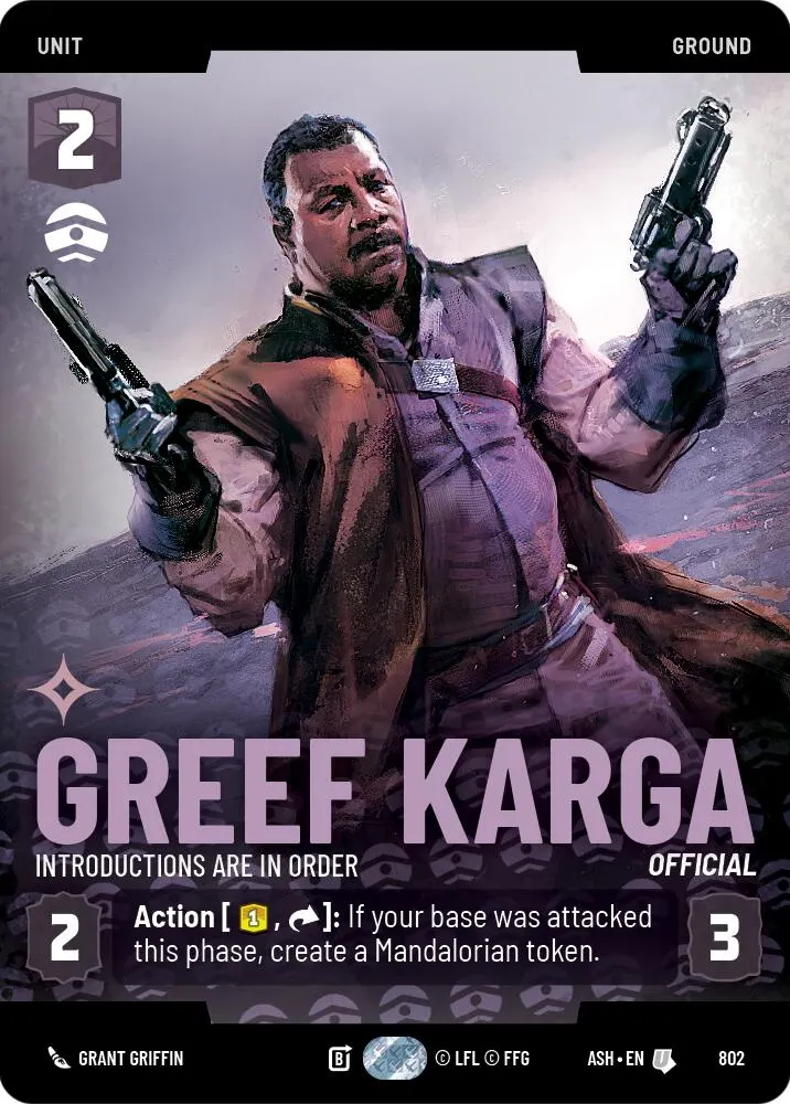 Greef Karga - Introductions are in Order