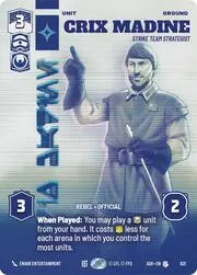 Crix Madine - Strike Team Strategist