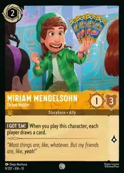 Miriam Mendelsohn - Ticket Holder