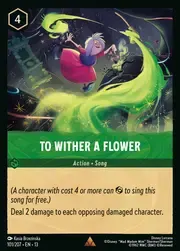 To Wither a Flower