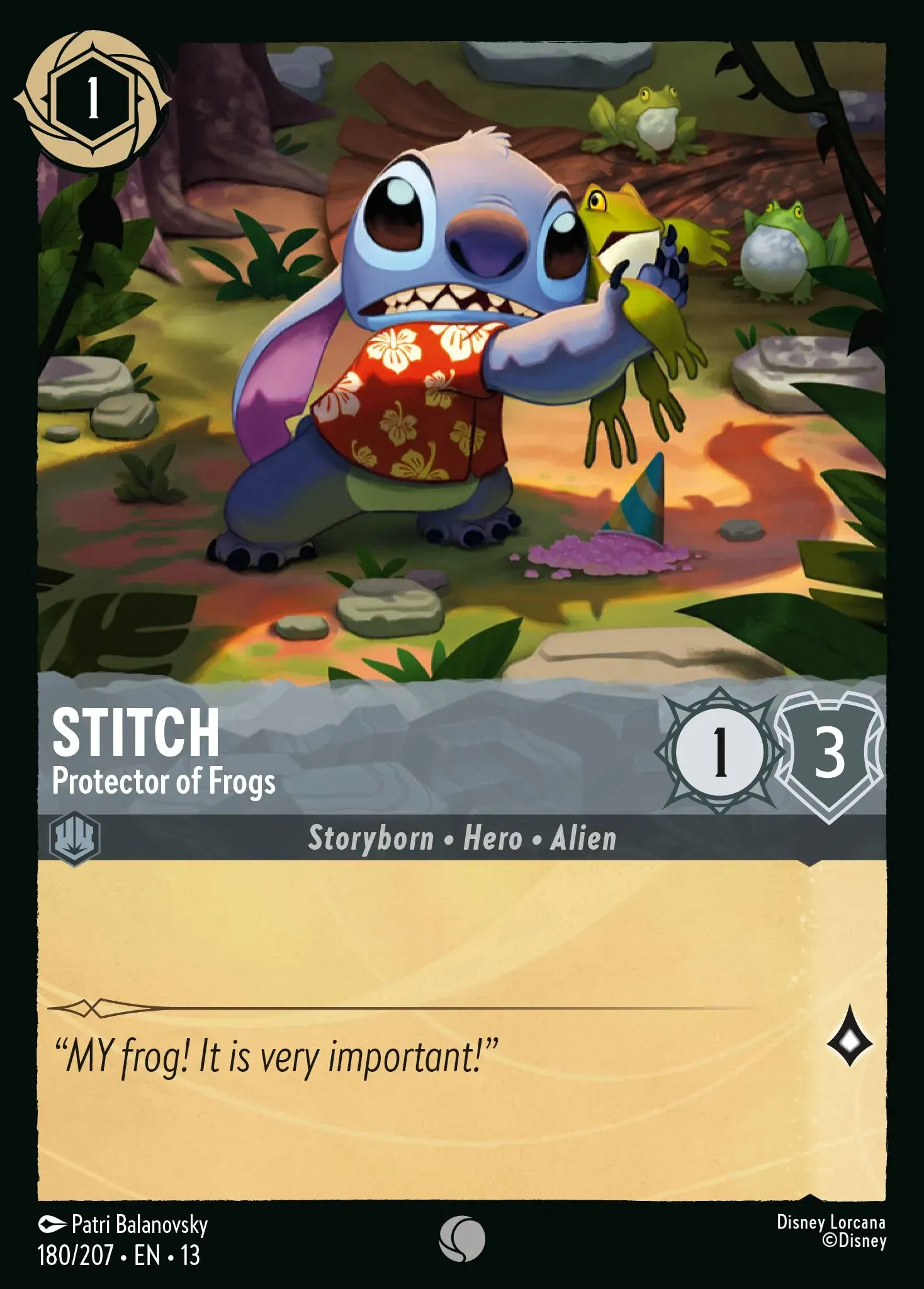 Stitch - Protector of Frogs