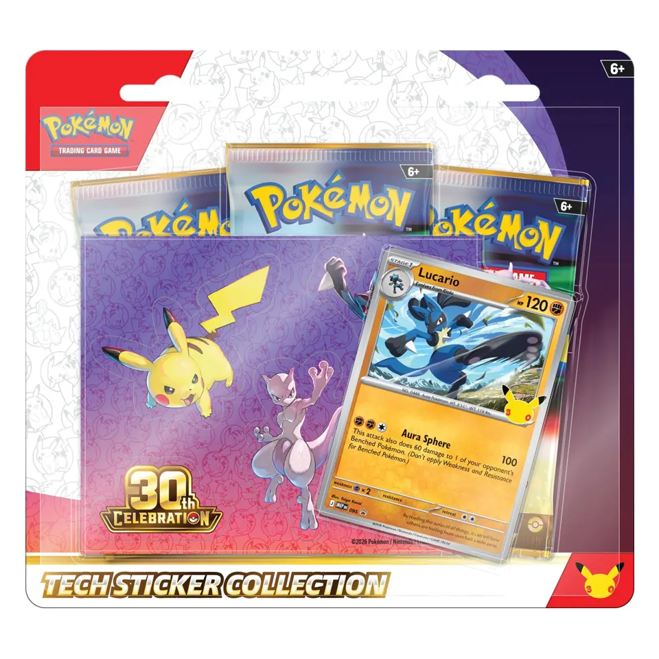30th Celebration: Lucario Tech Sticker Collection