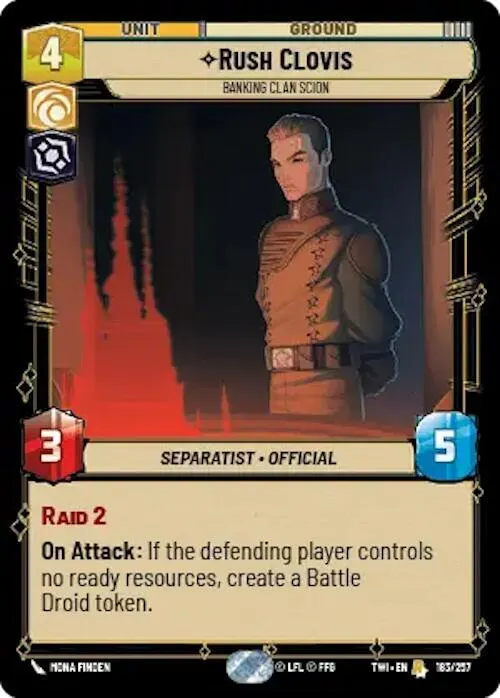 Rush Clovis - Banking Clan Scion