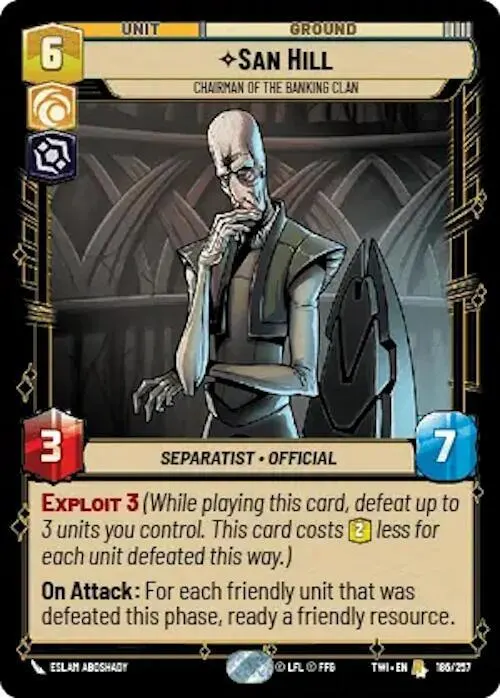 San Hill - Chairman of the Banking Clan