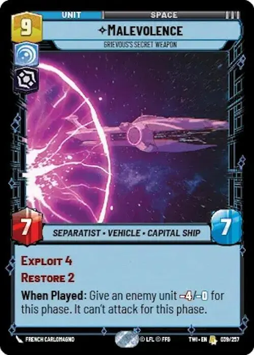 Malevolence - Grievous’s Secret Weapon