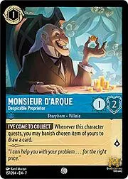 Monsieur D'Arque - Despicable Proprietor