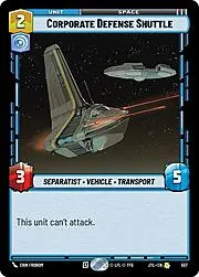 Corporate Defense Shuttle