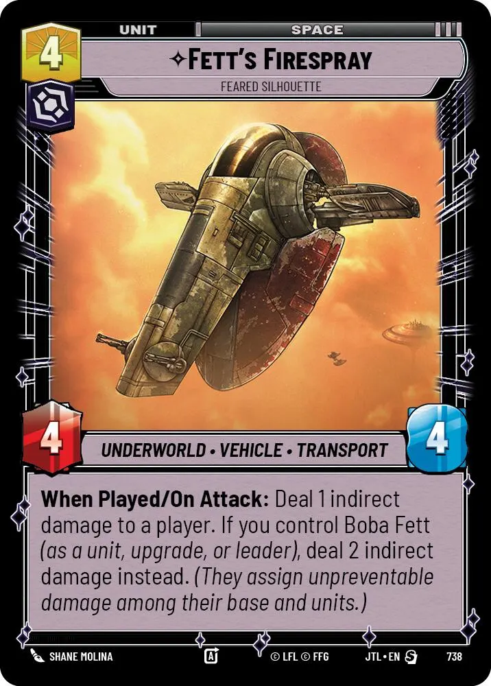 Fett's Firespray - Feared Silhouette