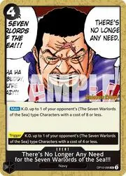 There's No Longer Any Need for the Seven Warlords of the Sea!!!