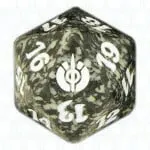 Black Mirrodin Besieged D20 Die