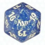 Blue Ninth Edition D20 Die