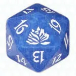 Blue Beatdown D20 Die