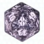 Black Rise of the Eldrazi D20 Die