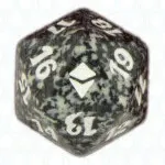 Black Zendikar D20 Die