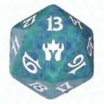 Green Fifth Dawn D20 Die