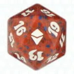 Red Zendikar D20 Die