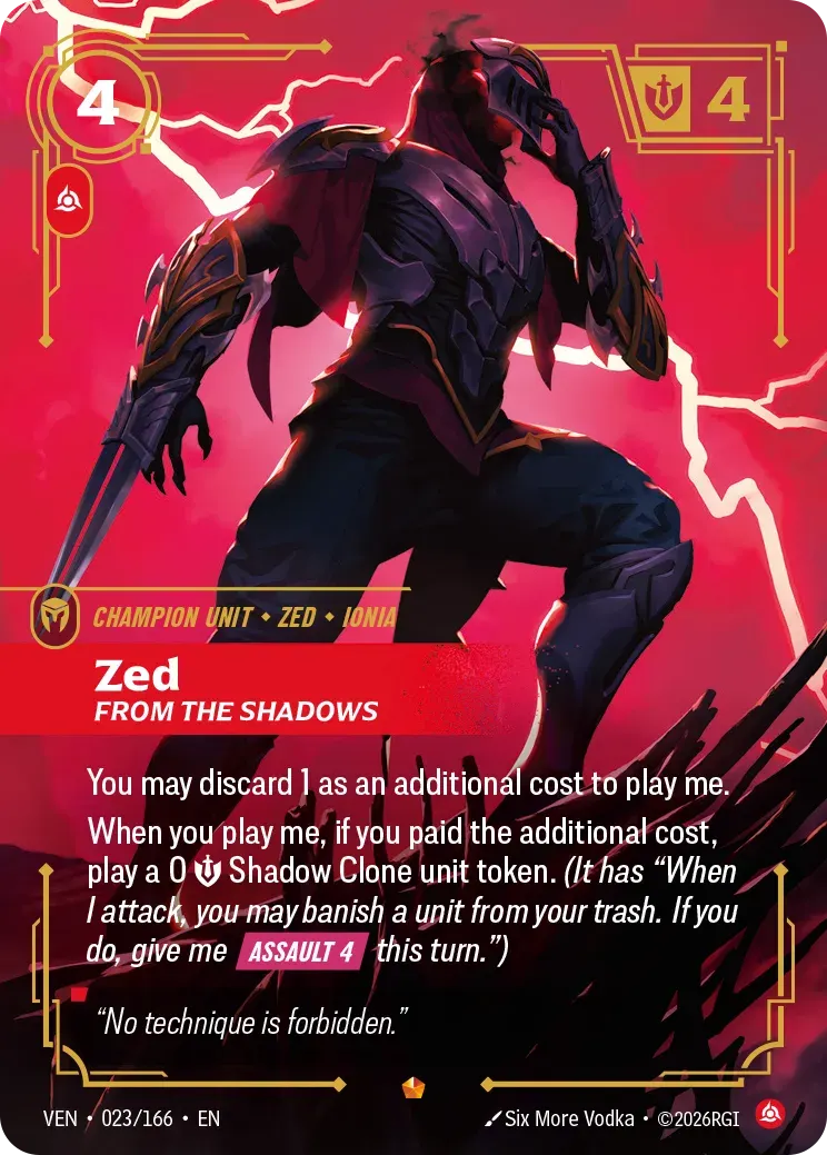 Zed - From the Shadows