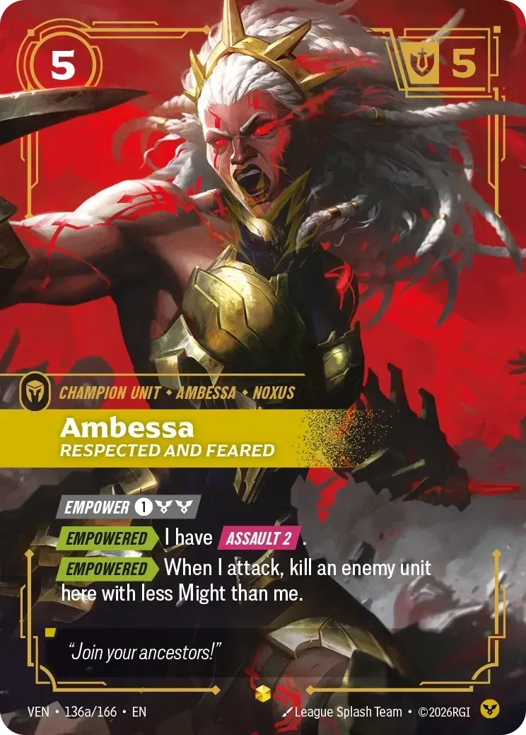 Ambessa - Respected and Feared