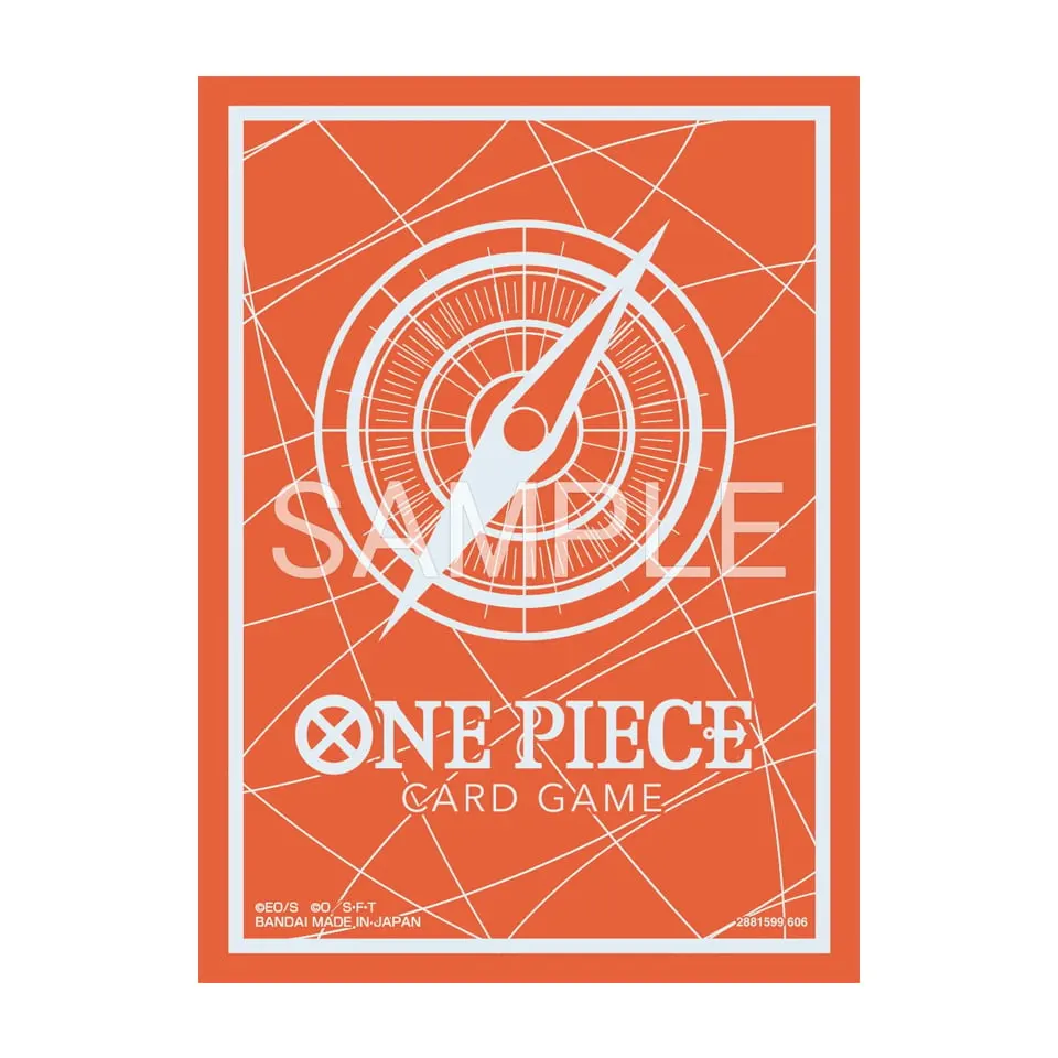 Orange Silver One Piece Card Game Sleeves