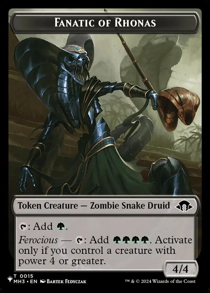 Fanatic of Rhonas // Elemental