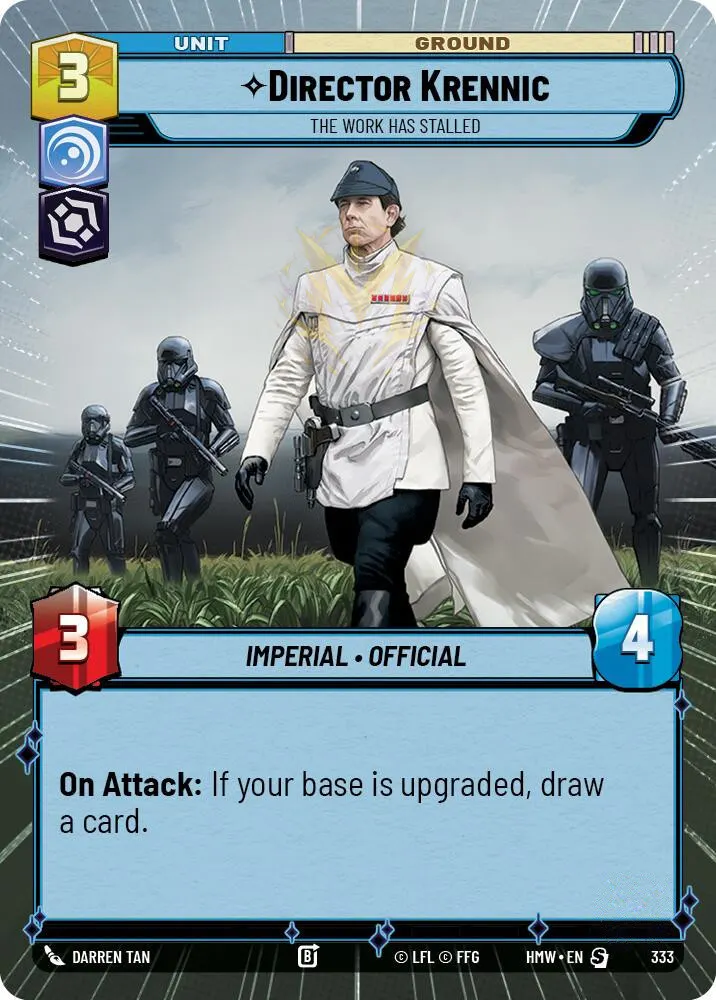 Director Krennic - The Work Has Stalled