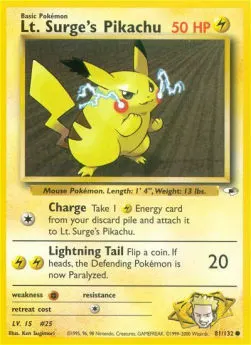 Lt. Surge's Pikachu