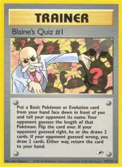 Blaine's Quiz #1