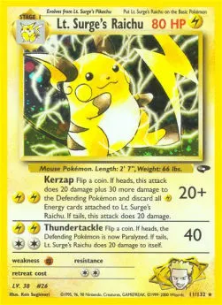 Lt. Surge's Raichu