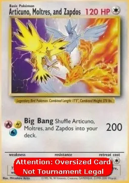 Articuno, Moltres, and Zapdos
