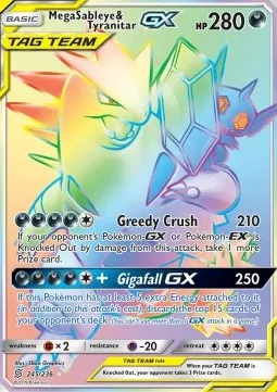Mega Sableye & Tyranitar GX