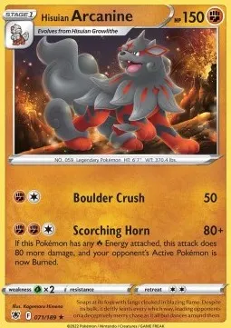 Hisuian Arcanine
