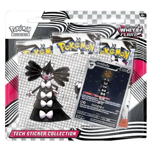 White Flare Tech Sticker Collection
