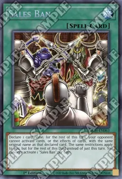 Sales Ban