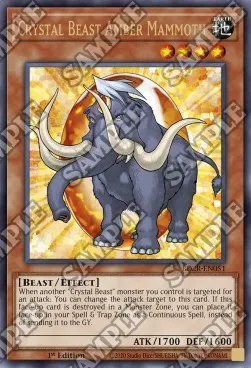 Crystal Beast Amber Mammoth