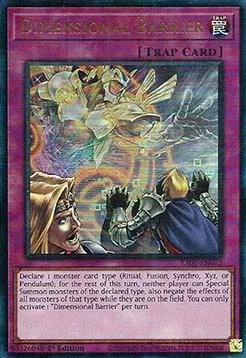 Dimensional Barrier
