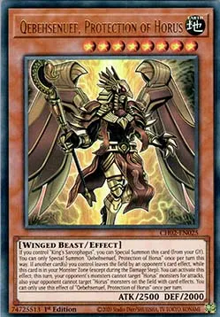 Qebehsenuef, Protection of Horus