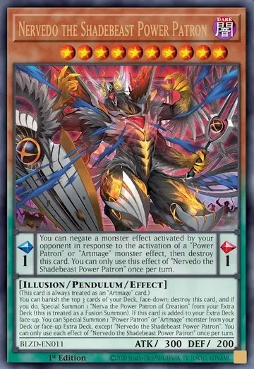 Nervedo the Shadebeast Power Patron