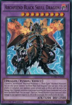 Archfiend Black Skull Dragon
