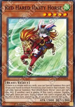 Red Hared Hasty Horse