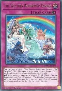 The Weather Rainbowed Canvas