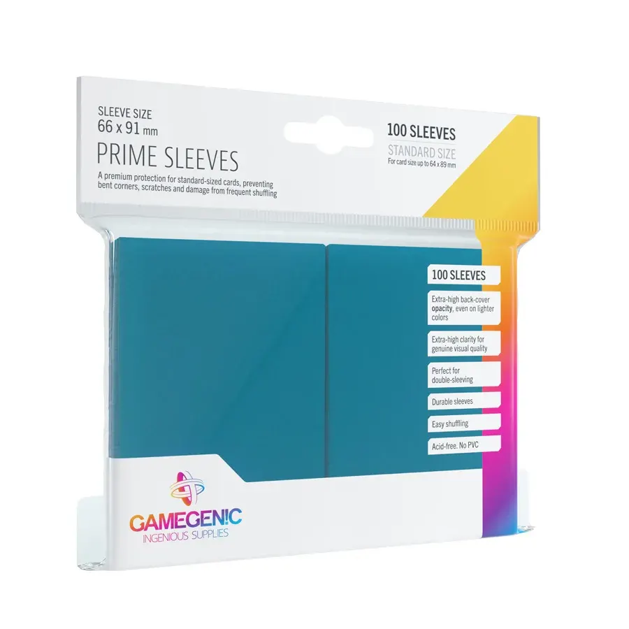 Gamegenic: 66x91mm Prime Sleeves Blue (100)