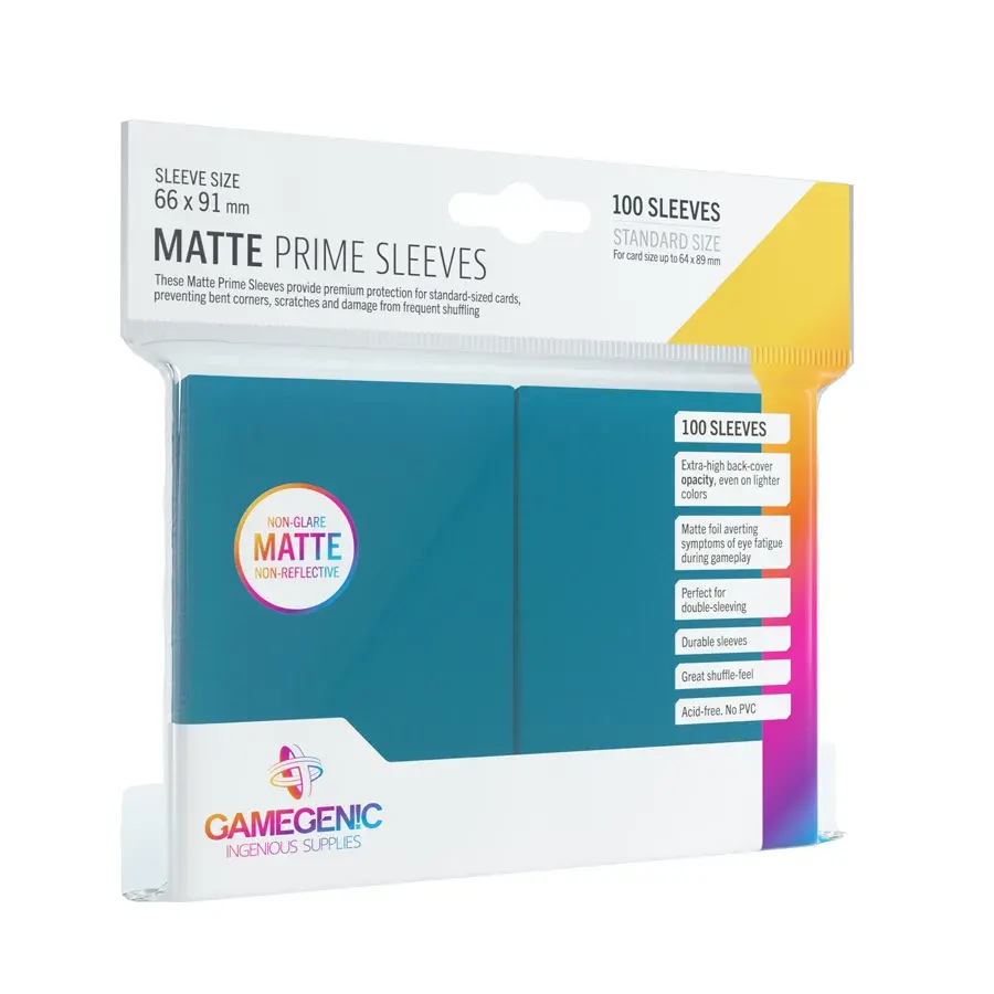 Gamegenic: 66x91mm Matte Prime Sleeves Blue (100)
