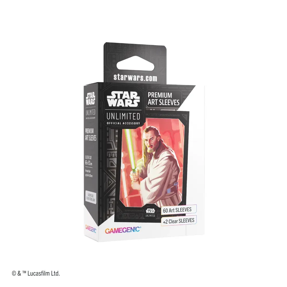 Gamegenic SWU: 60 Premium Art Sleeves - Qui-Gon Jinn