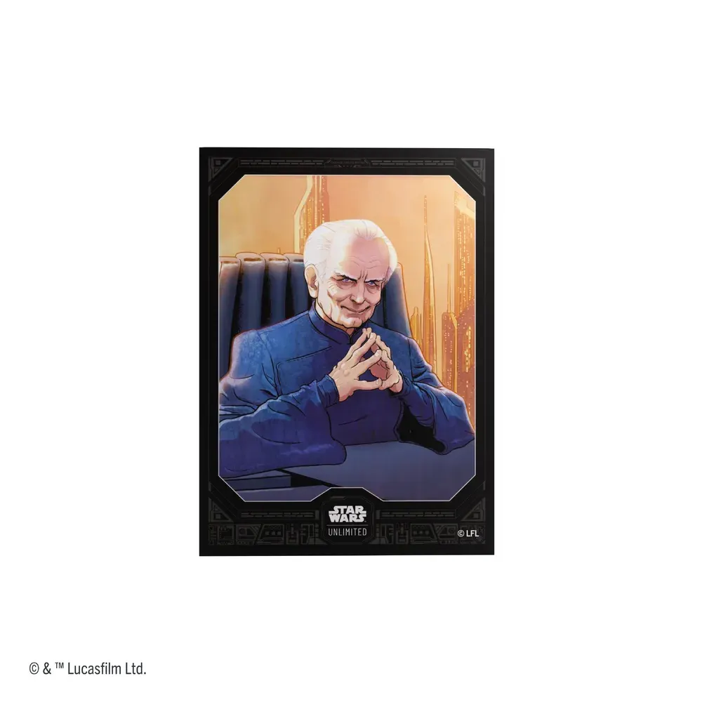 Gamegenic SWU: 60 Premium Art Sleeves - Chancellor Palpatine