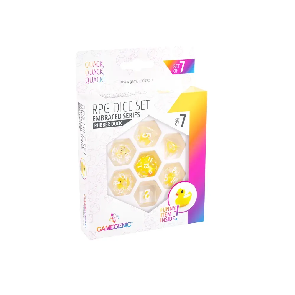 Gamegenic: Embraced Series - Rubber Duck - RPG Dice Set (7pcs)