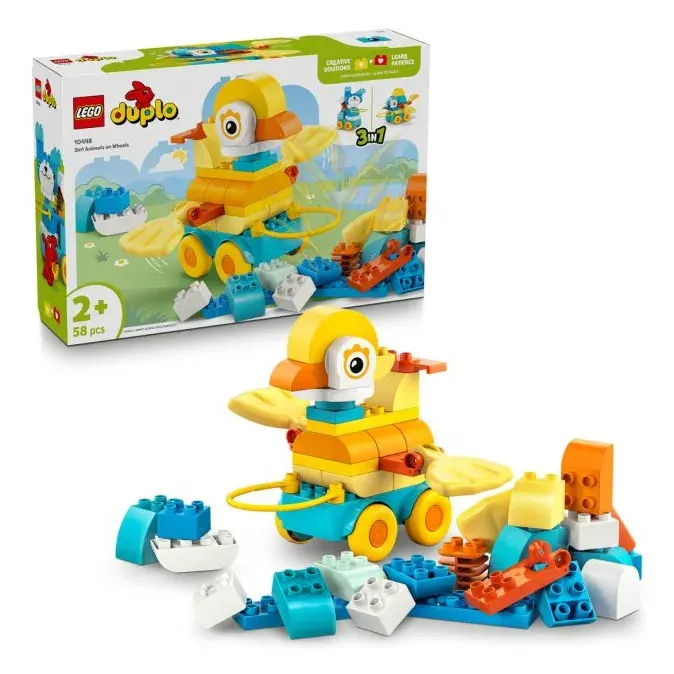 LEGO® DUPLO® 10448 3 v 1: Zvířátka na kolečkách