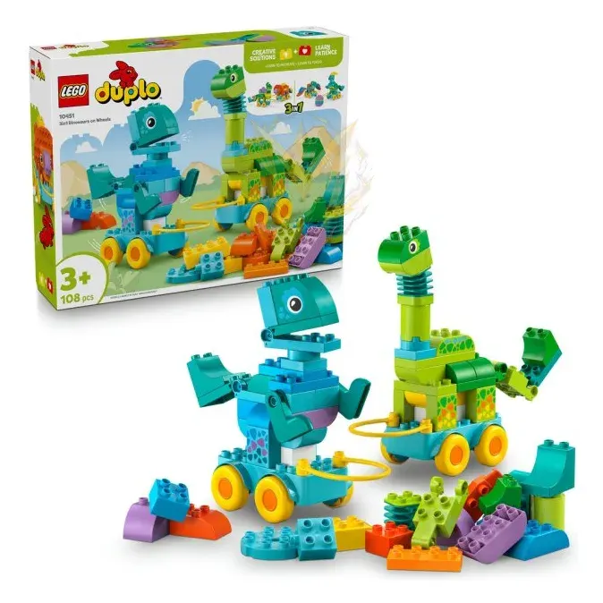 LEGO® DUPLO® 10451 3 v 1: Dinosauři na kolečkách