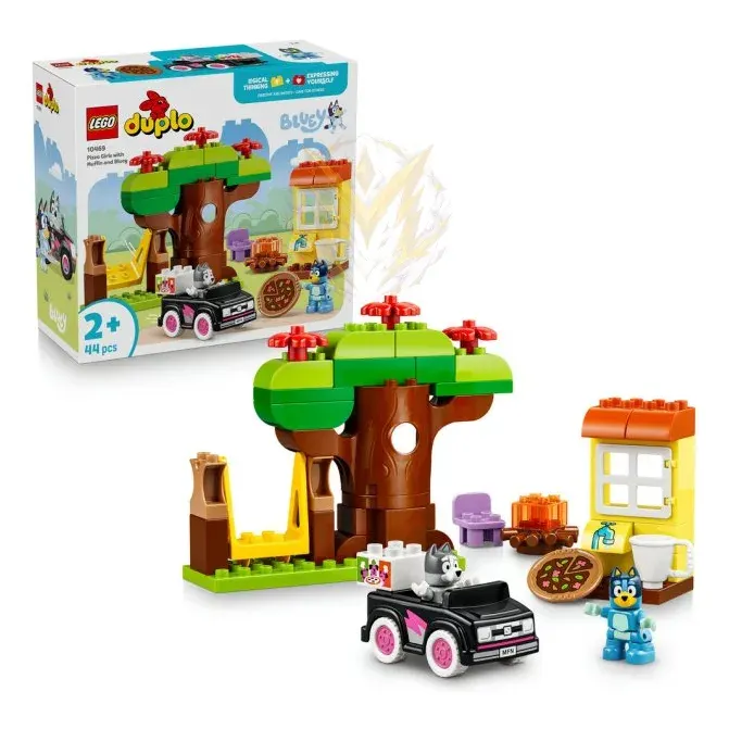 LEGO® DUPLO® 10469 Muffin, Bluey a rozvoz pizzy