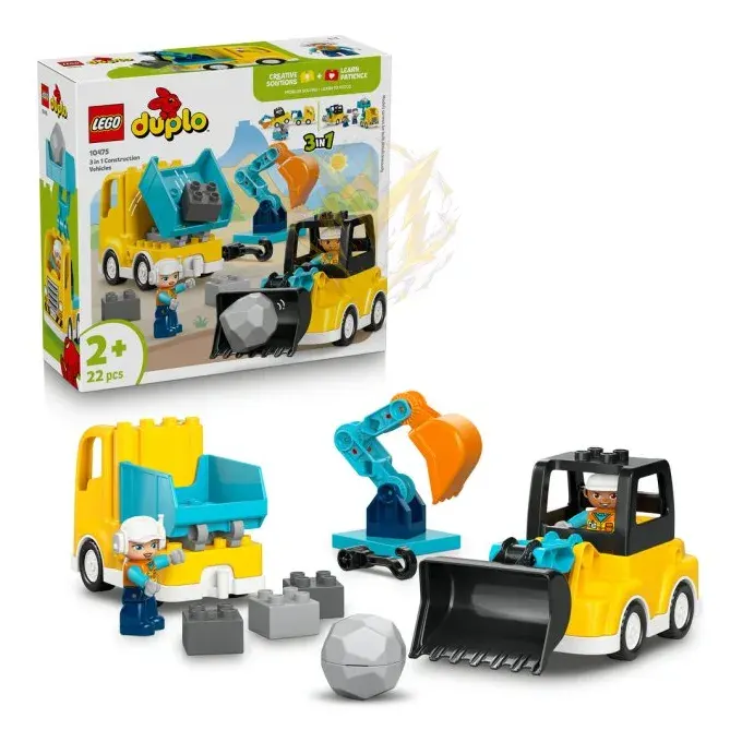 LEGO® DUPLO® 10475 Vozidla na stavbě 3 v 1