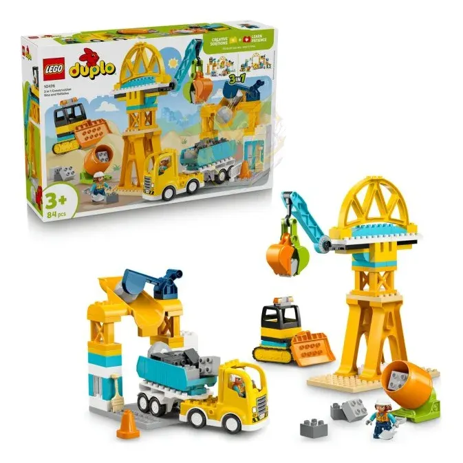 LEGO® DUPLO® 10476 Staveniště a vozidla 3 v 1